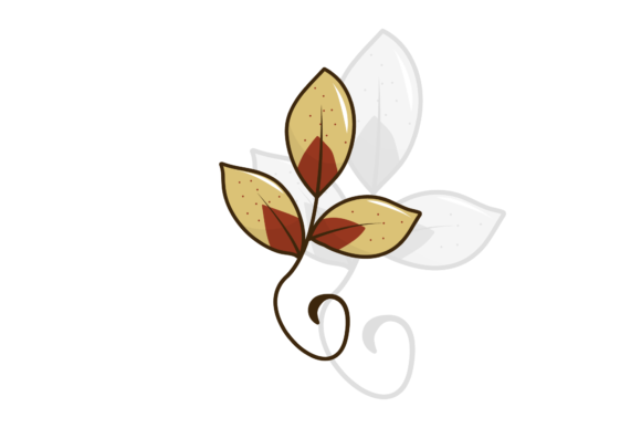Fall Freckle Leaves Retro Style Art Review