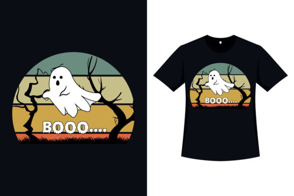 Halloween Retro T-shirt Vector Design Review