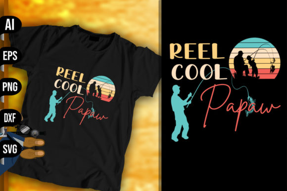 Reel Cool Papaw - Vintage Retro Fishing