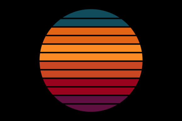 Retro Sunset Vintage Circle Design 28 Review