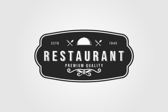 Retro Vintage Restaurant Logo Vector Review