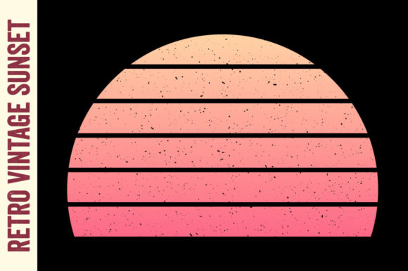 Retro Vintage Sunset Half Circle Striped Review