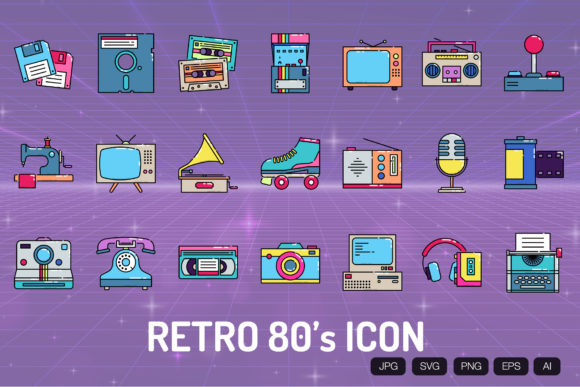 Review: Retro 80s Icon Embroidery Design