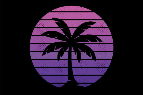 Vintage Retro Sunset Palm Tree 15 Review