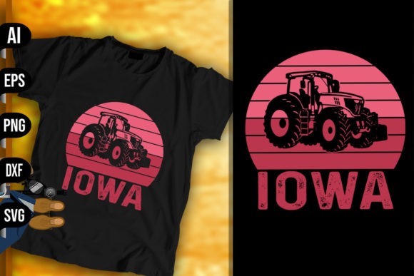 Vintage Retro Tractor - Iowa Embroidery Review